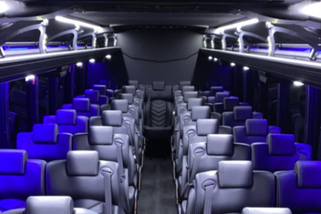 Alpharetta Charter Bus Interior