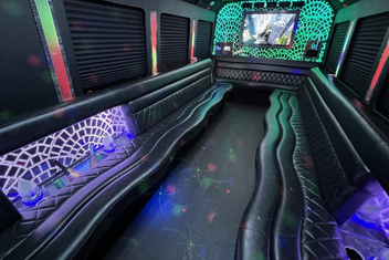 Alpharetta Limo Bus Interior