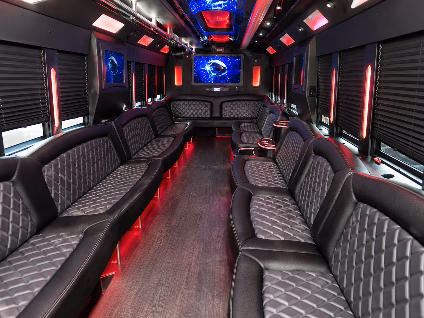 party buses for alpharetta high school and milton high school prom groups